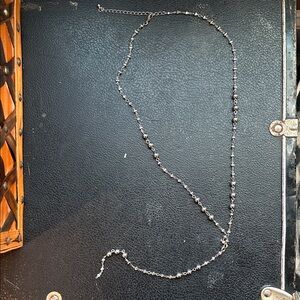 Elegant Silver Beaded Necklace